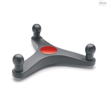 Elesa Three-arm handwheels, EYK.275+EBS A-20-C6 EYK.